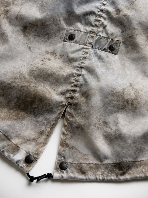 ANACHRONORM DIRTPAINT NYLON MODS COAT / White