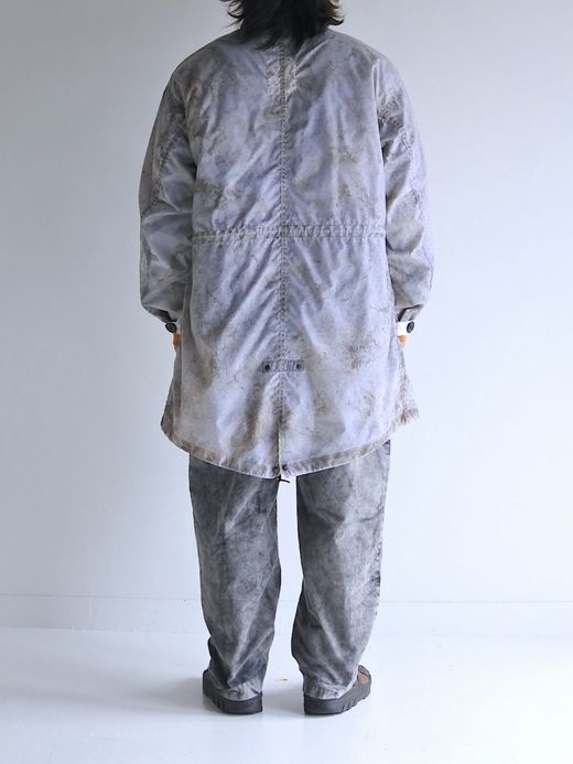 ANACHRONORM DIRTPAINT NYLON MODS COAT / White