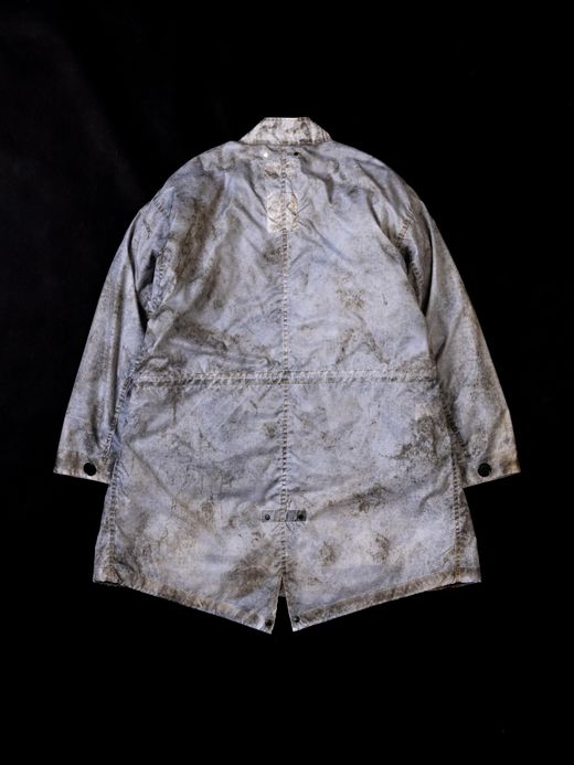 ANACHRONORM DIRTPAINT NYLON MODS COAT / White
