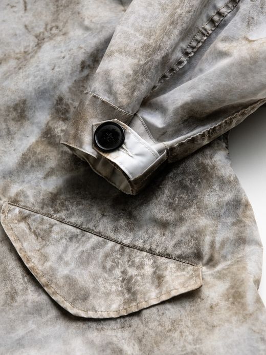 ANACHRONORM DIRTPAINT NYLON MODS COAT / White