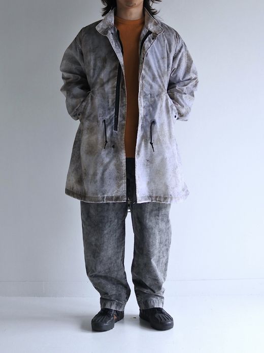 ANACHRONORM DIRTPAINT NYLON MODS COAT / White