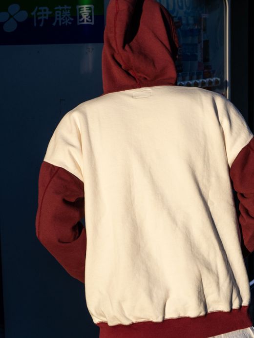 THE UNION "ATOZUKE"SWEAT HOODIE / White×red