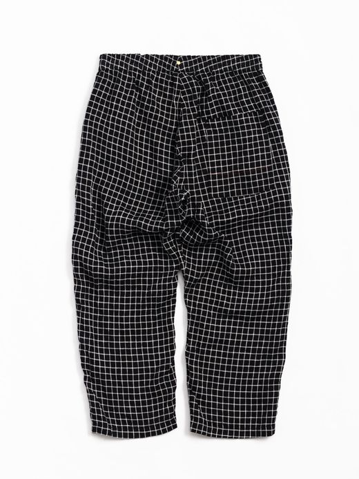 ANACHRONORM ROOM WIDE EASY PANTS / Black check