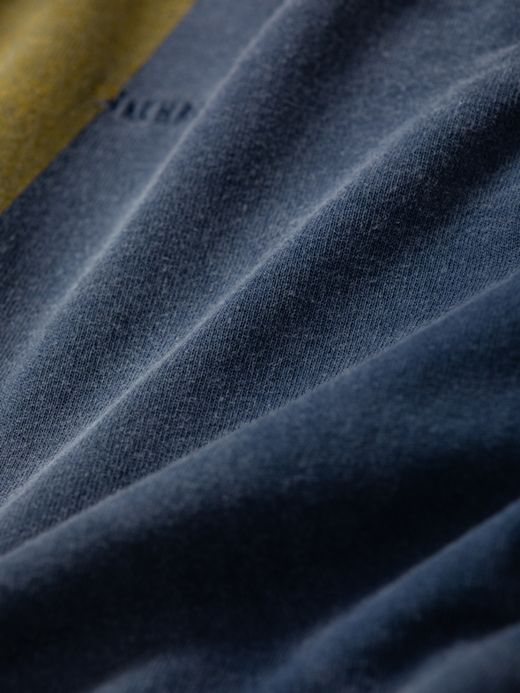 ANACHRONORM W PRINT CUT-OFF SWEAT PARKA / Navy