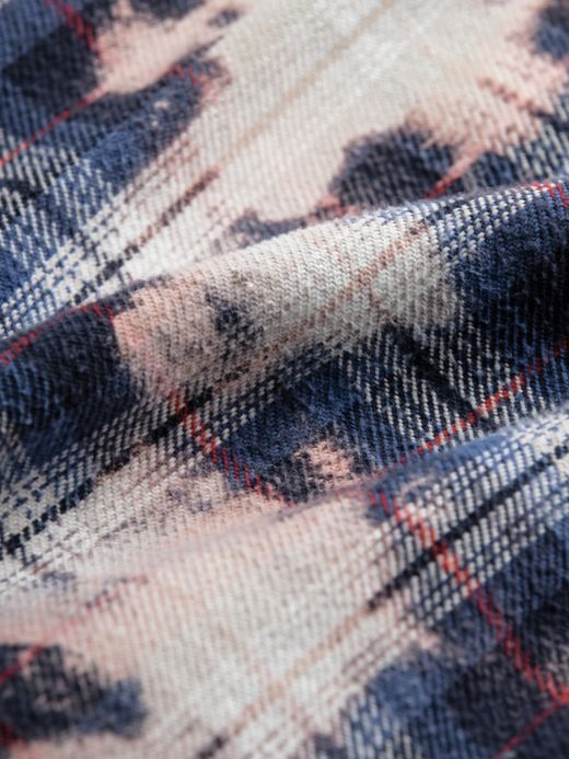 ANACHRONORM FLANNEL BLEACH CPO JACKET / Navy