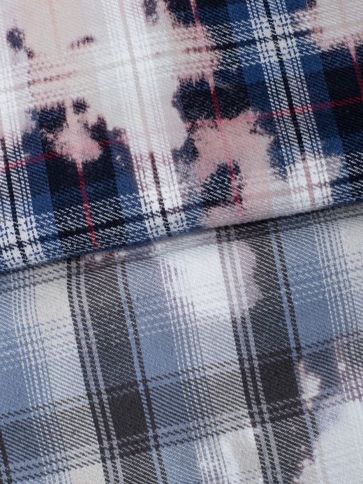 ANACHRONORM FLANNEL BLEACH CPO JACKET / Navy