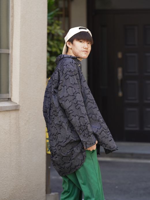 VOO STRIFLOWER SHIRTS / Black