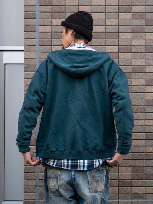 THE UNION TIGER FULL ZIP SWEAT HOODIE / Green