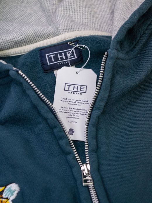 THE UNION TIGER FULL ZIP SWEAT HOODIE / Green