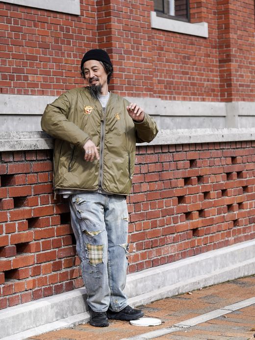 TAION REVERSIBLE "VETJAN" DOWN JACKET / Olive