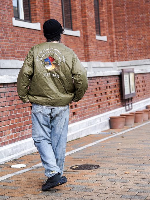 TAION REVERSIBLE "VETJAN" DOWN JACKET / Olive