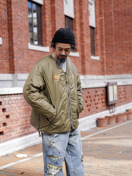 TAION REVERSIBLE "VETJAN" DOWN JACKET / Olive