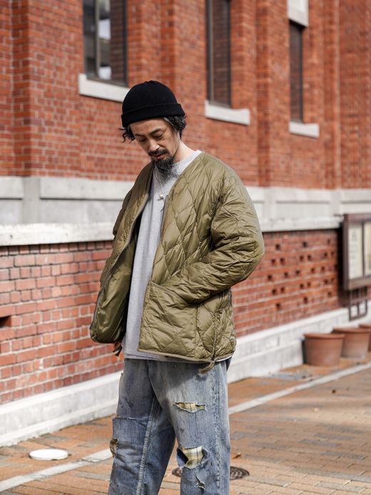 TAION REVERSIBLE "VETJAN" DOWN JACKET / Olive