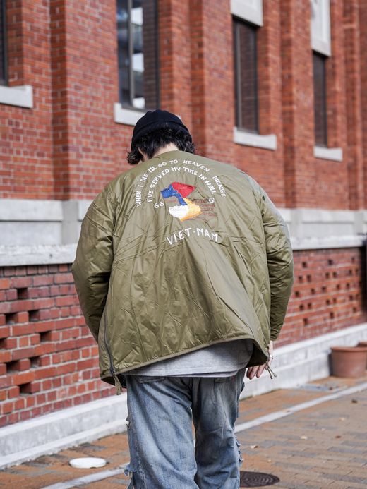 TAION REVERSIBLE "VETJAN" DOWN JACKET / Olive