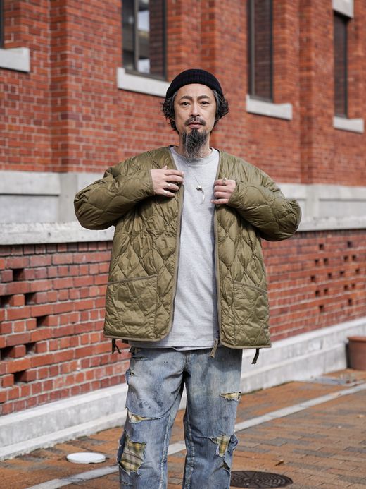 TAION REVERSIBLE "VETJAN" DOWN JACKET / Olive