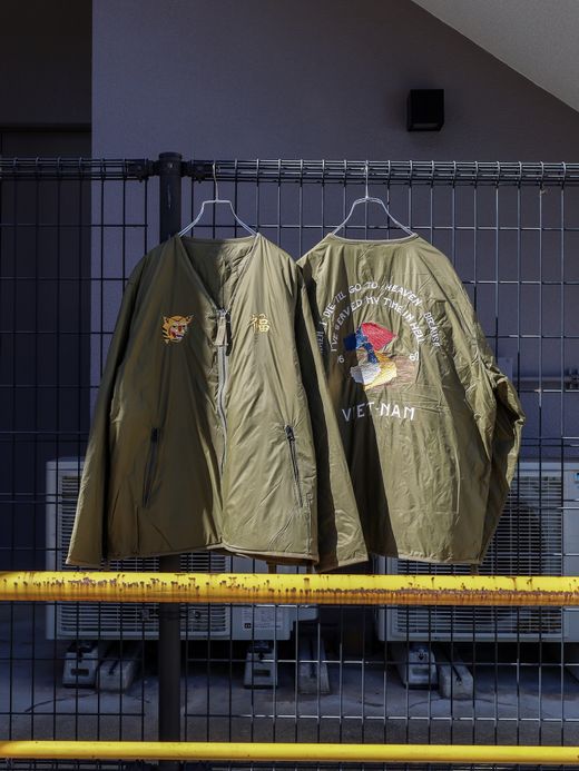 TAION REVERSIBLE "VETJAN" DOWN JACKET / Olive