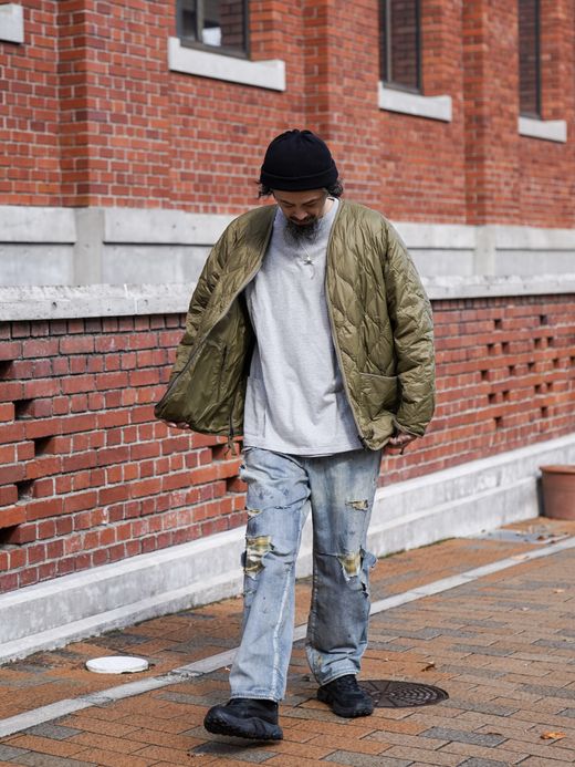 TAION REVERSIBLE "VETJAN" DOWN JACKET / Olive