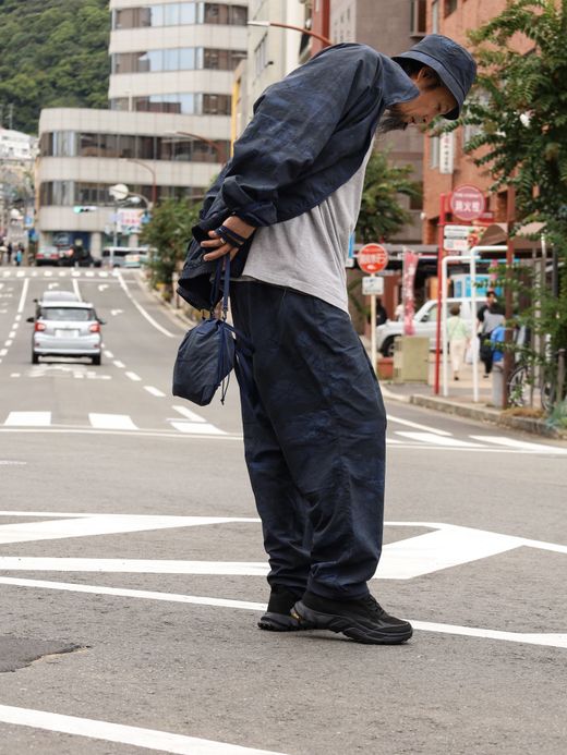 S.F.C WIDE TAPERED EASY PANTS (REAL TREE CAMO) / Navy tree camo