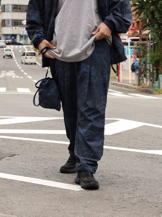 S.F.C WIDE TAPERED EASY PANTS (REAL TREE CAMO) / Navy tree camo