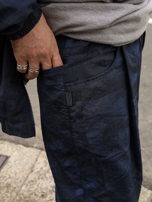 S.F.C WIDE TAPERED EASY PANTS (REAL TREE CAMO) / Navy tree camo