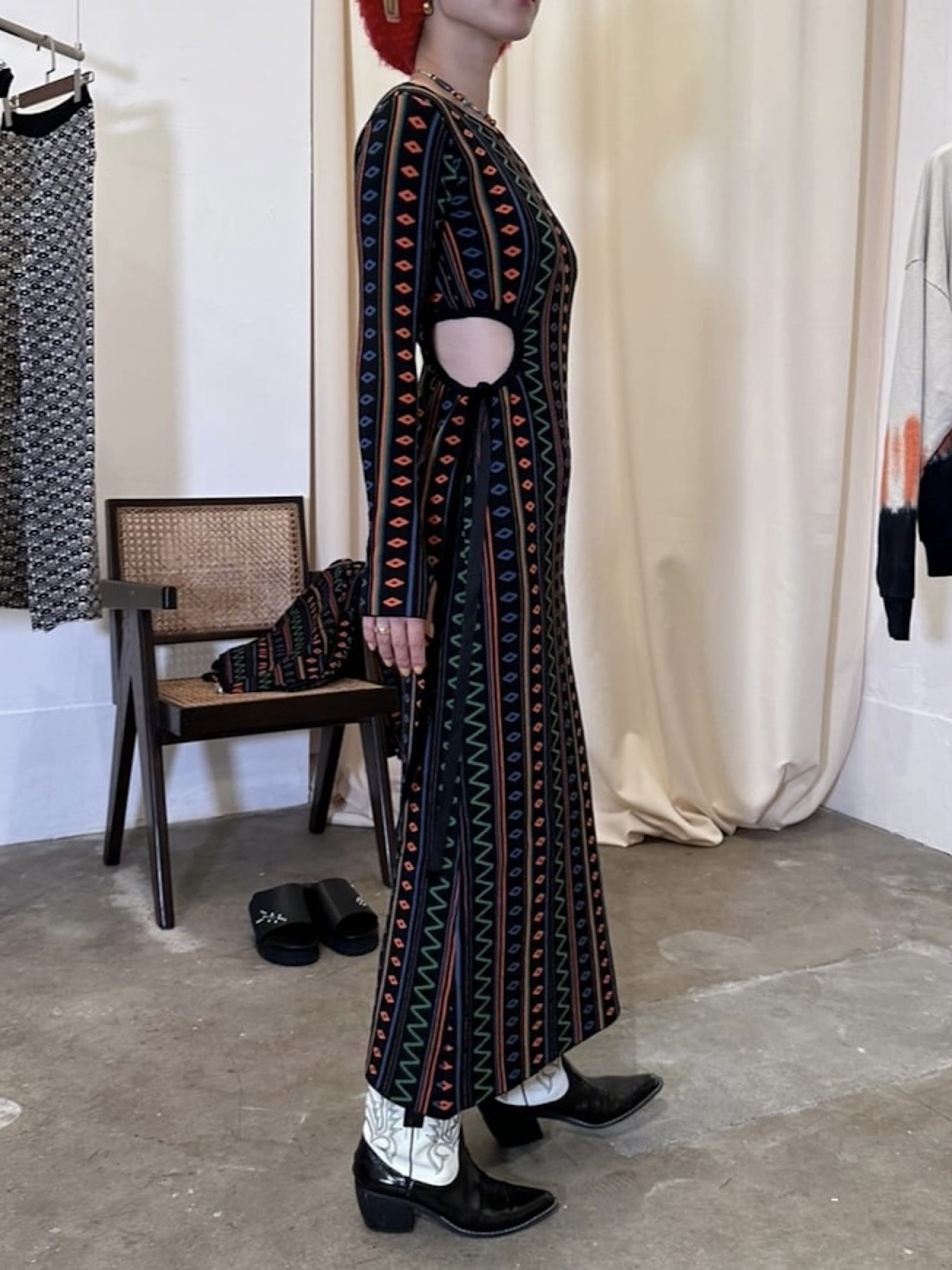 AMBERGLEAM ART KNIT DRESS / 5colors | FLATBUSH（フラットブッシュ