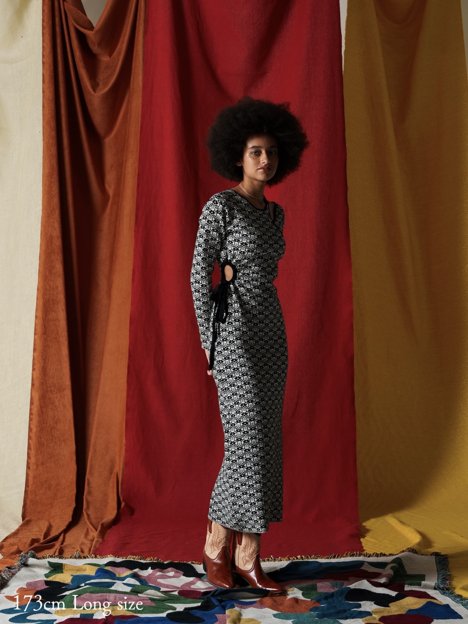 AMBERGLEAM ART KNIT DRESS / 5colors | FLATBUSH（フラットブッシュ