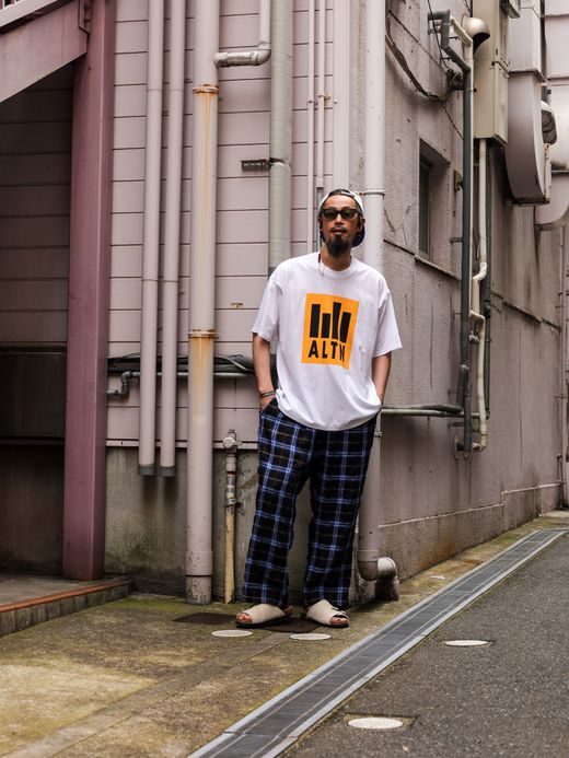 ANACHRONORM ALTN PRINT T-S / White