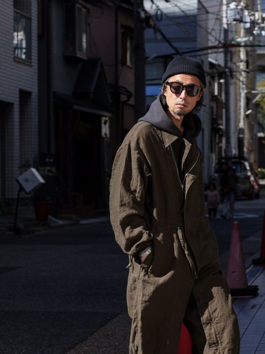ANACHRONORM HELICREW MECHANIC COVERALL / Olive