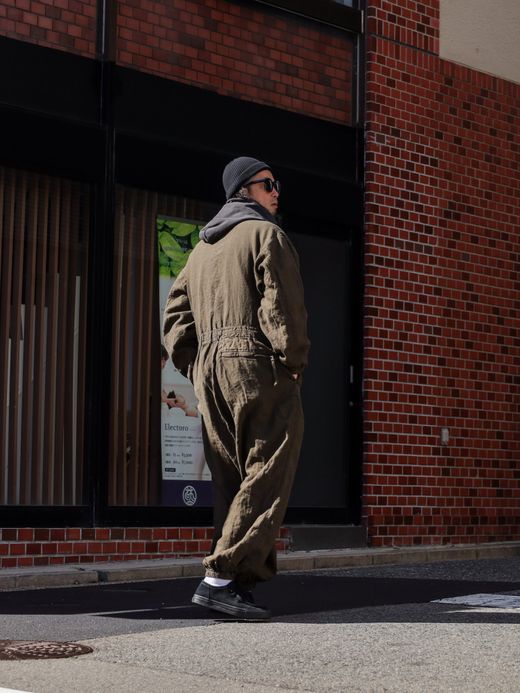 ANACHRONORM HELICREW MECHANIC COVERALL / Olive