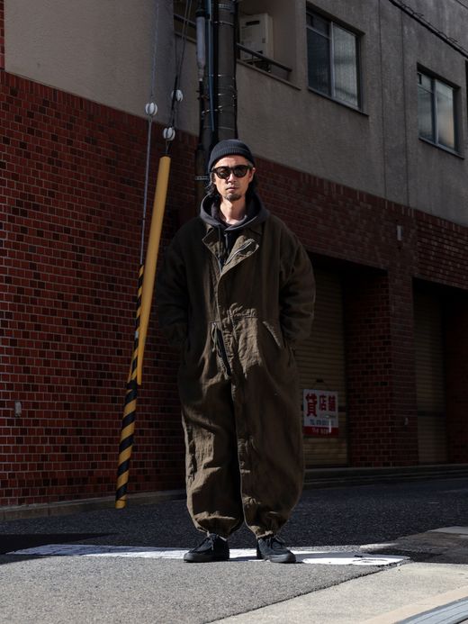 ANACHRONORM HELICREW MECHANIC COVERALL / Olive
