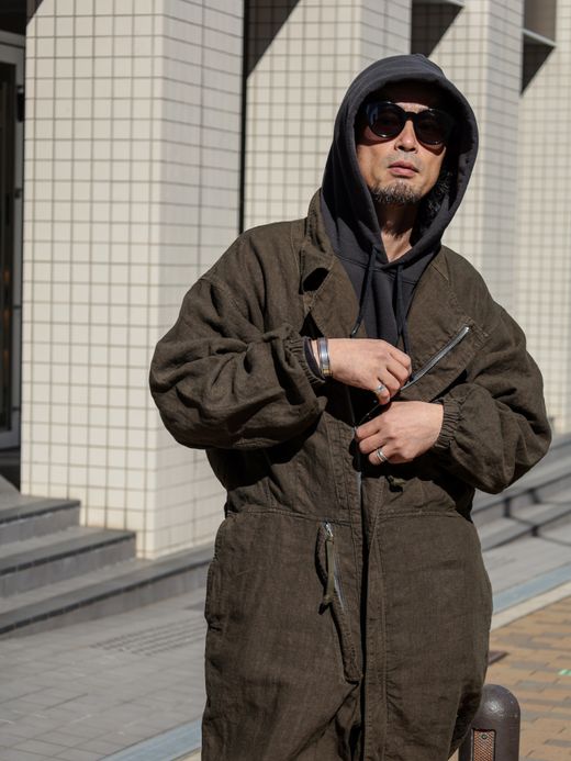 ANACHRONORM HELICREW MECHANIC COVERALL / Olive