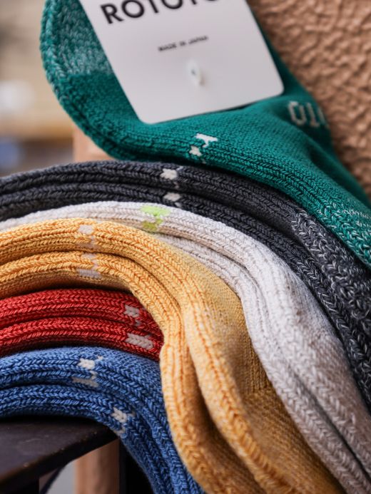 ROTOTO EVERYDAY PILE MINI CREW SOCKS / 6colors