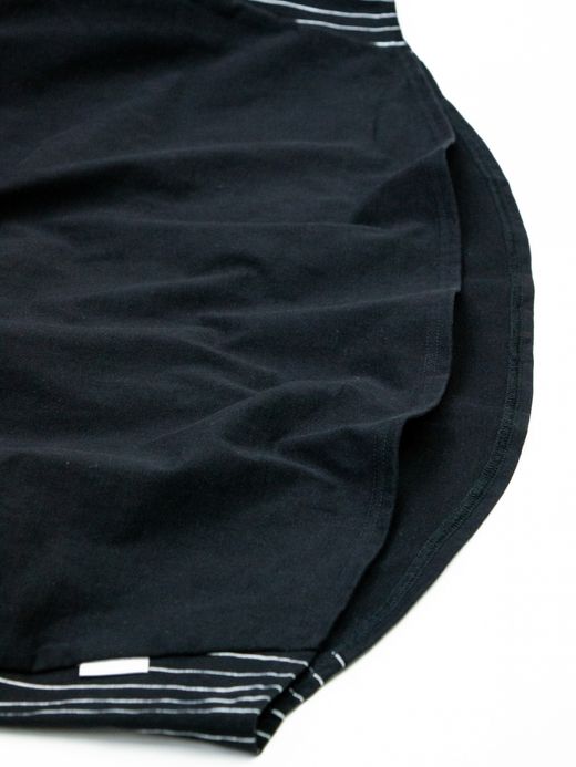 S.F.C SUPER BIG SIDE STRIPE TEE / Black white