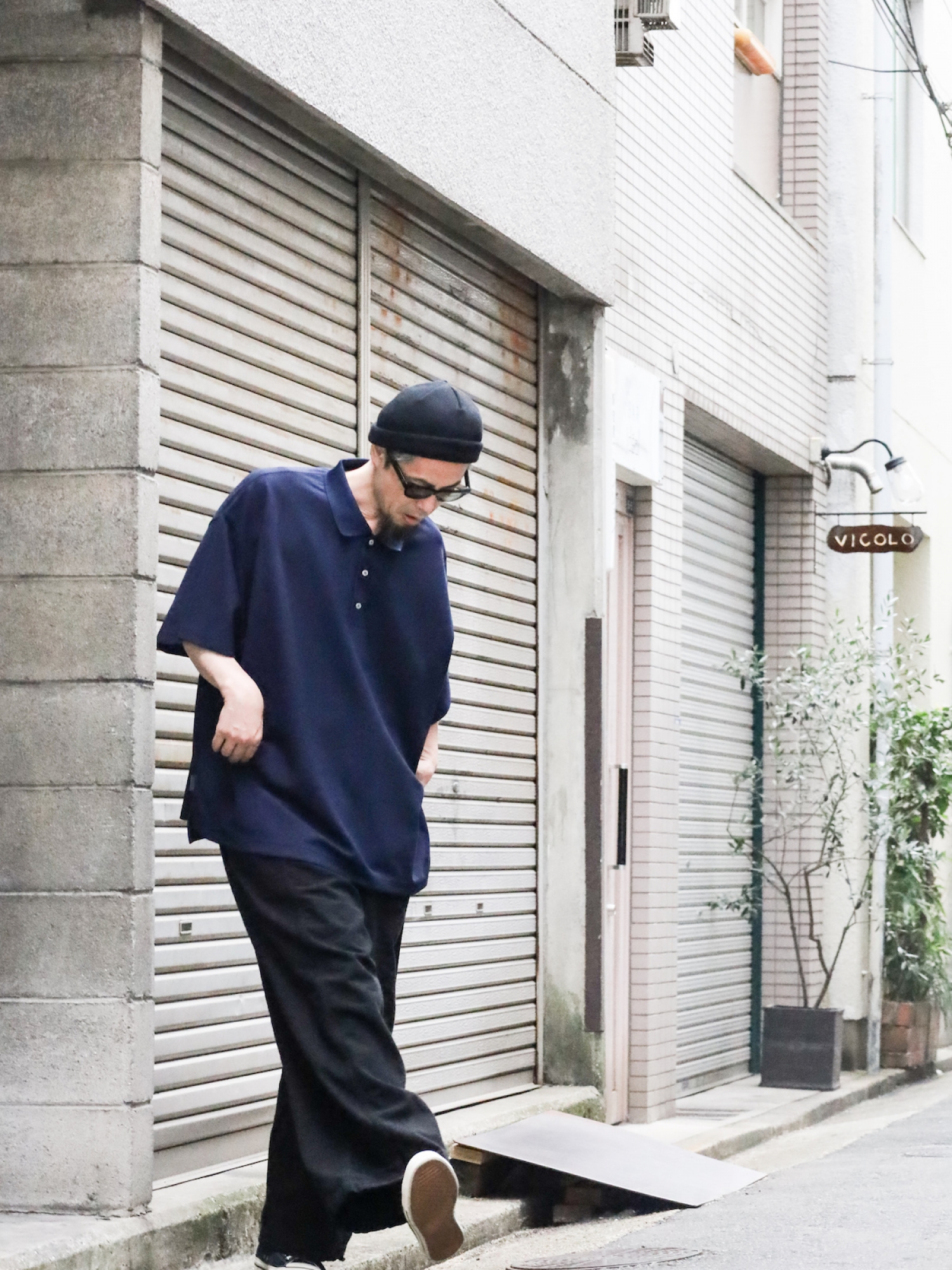 S.F.C ( エスエフシー ) BIG SS POLO ブラック S.F.C(エスエフシー) 
