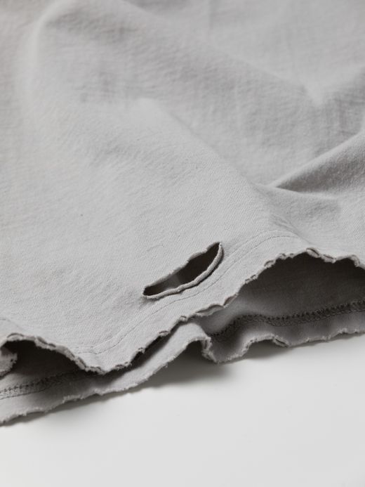 ANACHRONORM DAMAGED STANDARD EMB S/S T-S / Gray