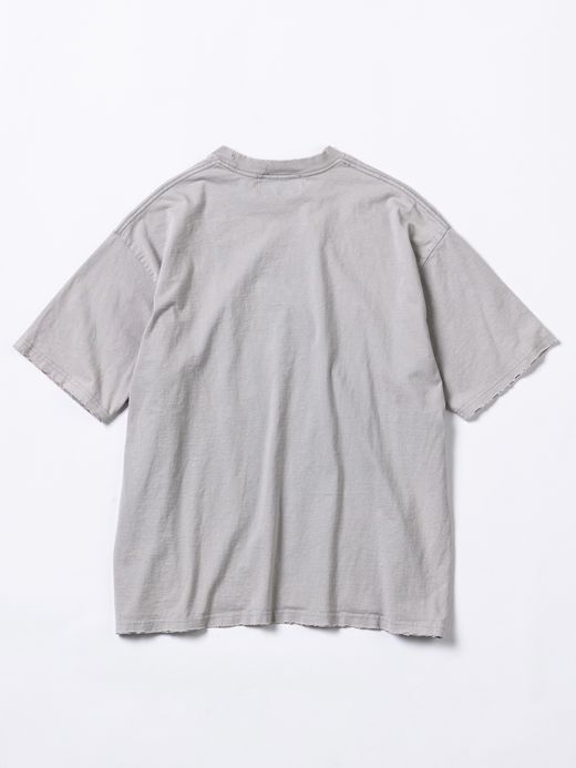 ANACHRONORM DAMAGED STANDARD EMB S/S T-S / Gray