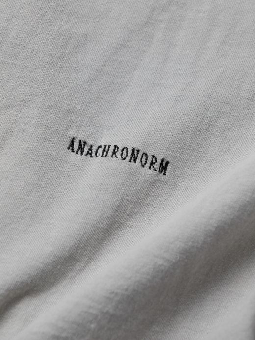 ANACHRONORM DAMAGED STANDARD EMB S/S T-S / Gray