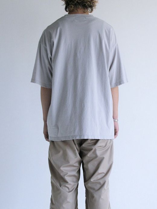 ANACHRONORM DAMAGED STANDARD EMB S/S T-S / Gray