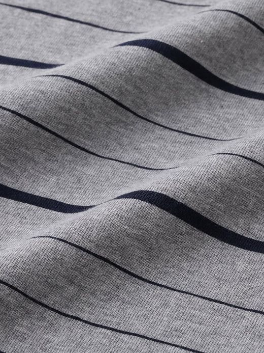 S.F.C SUPER BIG MIX SIDE STRIPES LS TEE / Grey-navy