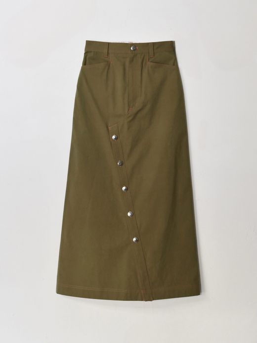 AMBERGLEAM CONCHO SLIT SKIRT / 2colors