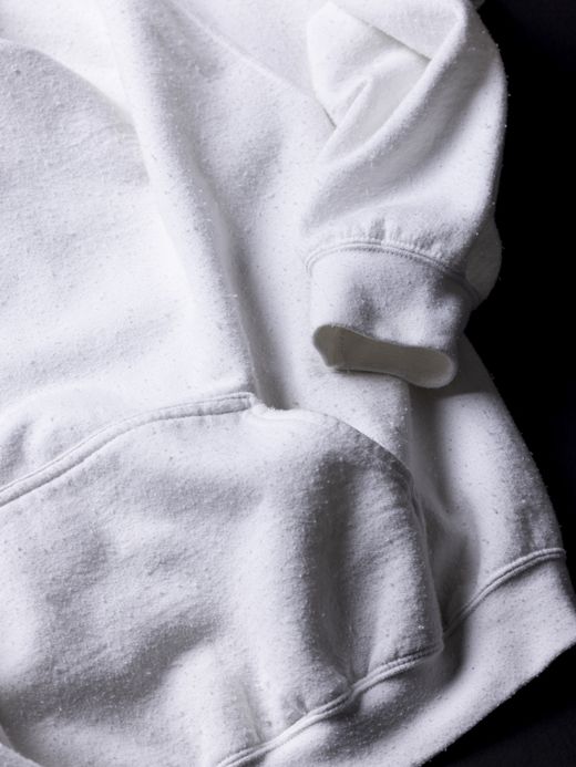 ANACHRONORM EMBROIDERED 50/50 HOODED PARKER / WHITE W