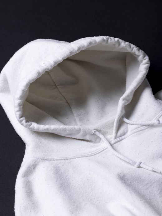 ANACHRONORM EMBROIDERED 50/50 HOODED PARKER / WHITE W