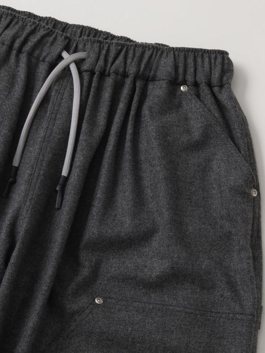 S.F.C CASHMERE WOOL DOUBLE KNEE PANTS / Grey M