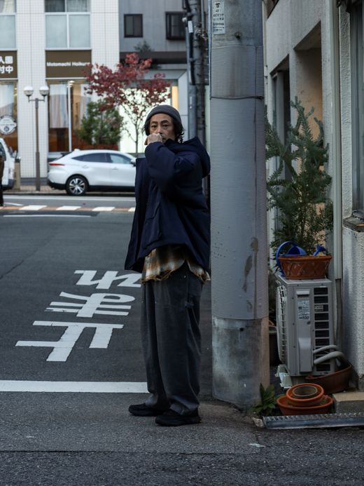 S.F.C CASHMERE WOOL DOUBLE KNEE PANTS / Grey M