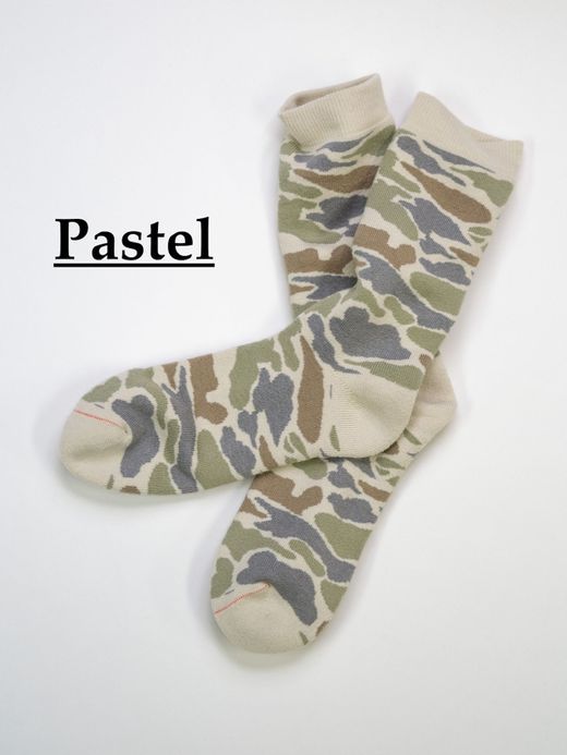 ROTOTO PILE CAMO CREW SOCKS