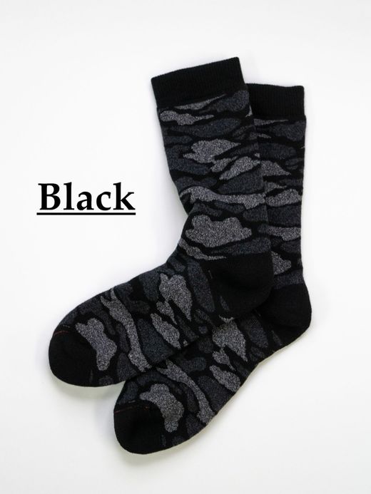 ROTOTO PILE CAMO CREW SOCKS