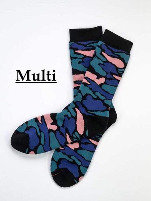 ROTOTO PILE CAMO CREW SOCKS