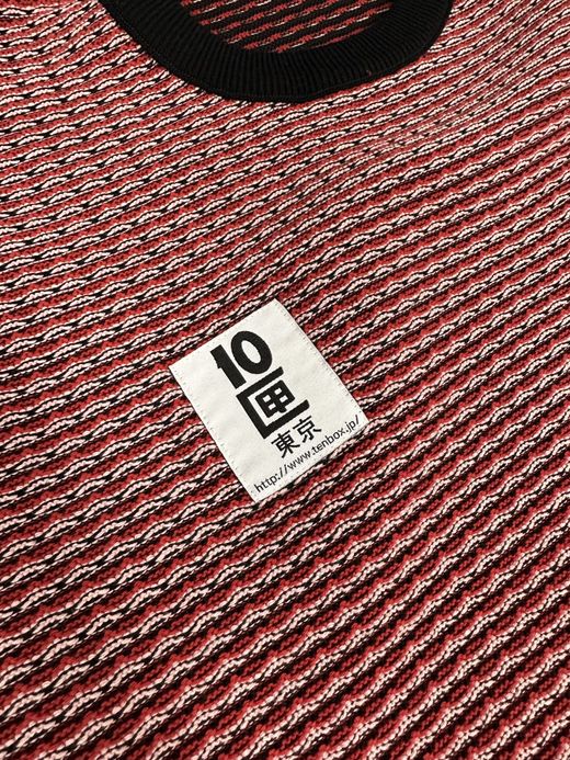 TENBOX CHAMELEON SWEATER / Red/black/white