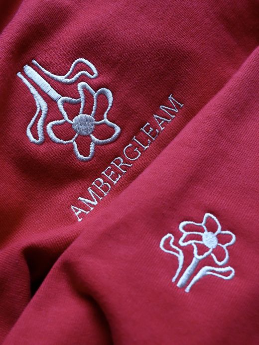 AMBERGLEAM AMBERGLEAM SWEAT HOODIE / Red