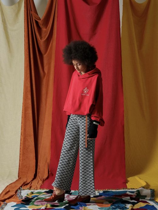 AMBERGLEAM AMBERGLEAM SWEAT HOODIE / Red